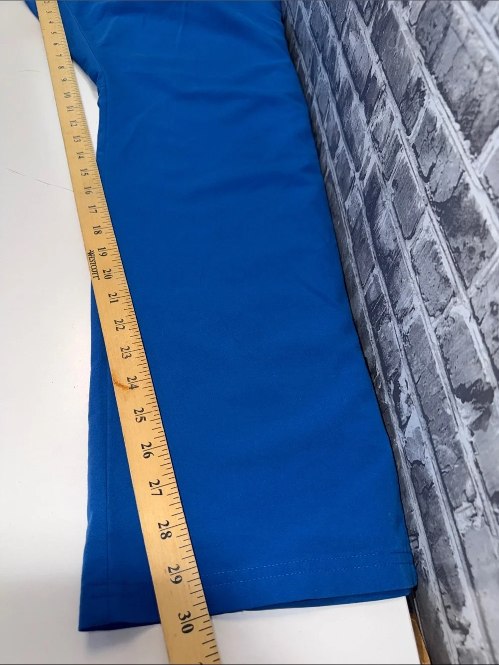 FIGS Blue Straight-Leg Work Pants